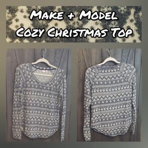 Make + Model Festive Christmas Season Holiday Top